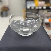 Şeffaf Dekoratif Yuvarlak Cam Kase – 20866 - deg -